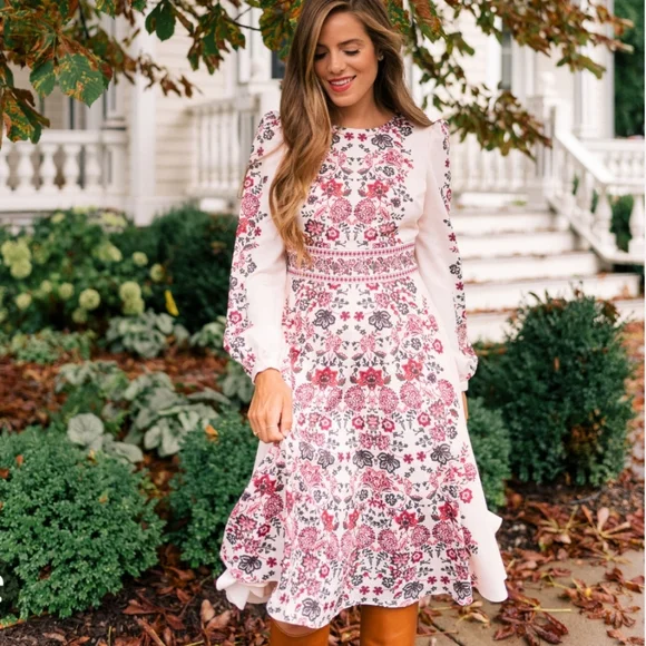 knee length dresses for ladies All Mine Pink Lace Mini Dress